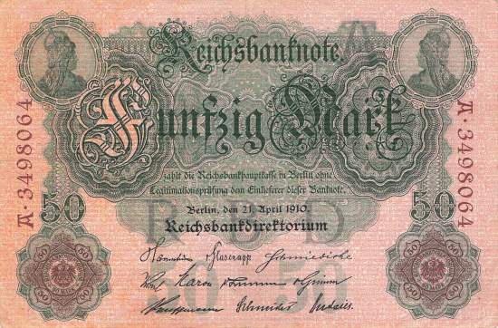 50 Mark 1910 ro.42 A/A